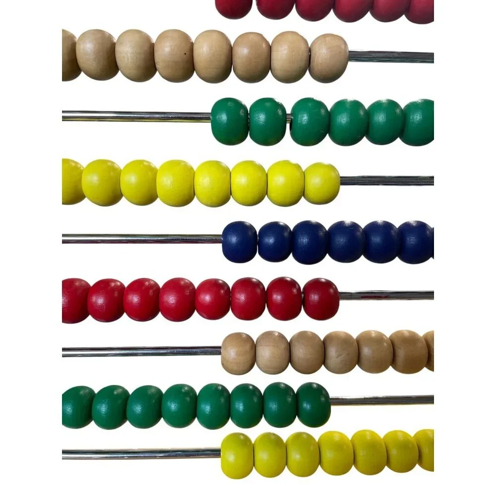 Melissa & Doug Wooden Abacus Toy With Multicolor Beads For Early‎ Math Learning